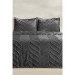 best house decor Delux Bohem Çift Kişilik Yatak Örtüsü Takımı 240x250 ve 2 adet Yastık ANTRASİT