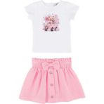 Best Kids Kız Bebek Etek Takım - Beyaz - Pembe - 1 - 1,5 Yaş