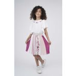 best kids Kız Çocuk Ekru Kolları Volanlı Bluz