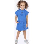 Best Kids Kız Çocuk Kısa Kollu Sweatshirt 14170 - Mavi - 8 Yaş
