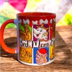 Best Mom Ever Anneye Hediye Kaliteli Porselen Kupa Bardak-Anneler Günü Hediyesi - Turuncu - 330 ml