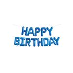 BEST PARTİ DOĞUM GÜNÜ PARTİ SÜSLERİ Happy Birthday Mavi Renk Folyo Balon Seti