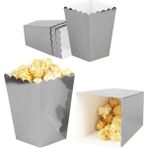 Best Parti Gümüş Renk 8 Adet Popcorn Kutusu