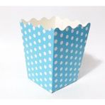 Best Parti Mavi Puantiyeli 8 Adet Popcorn Kutusu