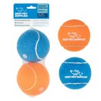 Best Pet Supplies Köpekler için Gıcırtılı Tenis Topları, 2'li Paket, Atmak ve Getirmek için Ağır Hizmet İnteraktif Evcil Hayvan Oyuncakları, Egzersiz ve Doğal Davranış Eğitimini Destekler, Dayanıklı -