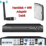 Besta 4 Kanal 5mp Hibrit Kayıt Cihazı – 500GB Hdd, Wi-Fi Dahil, H.265+, Insan/araç/yüz Tanıma, Xmeye ile Uzaktan Izleme
