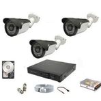 Besta BG-4153 1080P 2MP 3 Kameralı AHD Güvenlik Seti