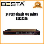 Besta BST2422G 24 Port Gigabit 10/100/1000 Mbps Poe Switch