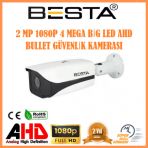 Besta KD-9556 2 MP 1080P 4 Atom Led Bullet AHD Güvenlik Kamerası