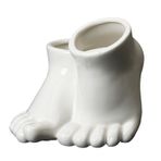 BestAlice 1 adet Seramik Saksı Yetiştiricilerinin Seramik Succulents Pot Ayak Şekilli Etli Bitkiler Succulents Dikim Kabı Seramik Ev Seramik Havzası Ofis(#1)