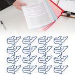 BestAlice 100 Adet Ataş, Sevimli Ataş Şekilli Ataşlar, Yaratıcı Metal Ataşlar, Ev Okul Ofis için Hafif Dekoratif Güzel Şekil Ataç Kelepçesi(Mavi)