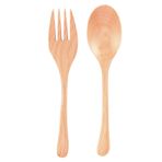 BestAlice 2 adet ahşap kaşık pişirme için, yapışmaz ahşap kaşık ahşap çatal seti, ahşap mutfak eşyaları, yeniden kullanılabilir japon tarzı sofra mutfak eşyaları ev restoran için
