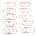 BestAlice 40 Adet Ataş, Sevimli Ataşlar Kedi Şekilli Ataşlar, Yaratıcı Metal Ataşlar, Taşınabilir Kağıt Kelepçesi Yer İşareti Klipleri Dosya Sınıflandırması için Tel(Altın gül)