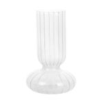 BestAlice Cam Hidroponik Çiçek Vazo Centerpieces için Cam Vazolar, Benzersiz Çiçek Vazo, Dekoratif Cam Vazo Kuru Çiçek Şeffaf Vazo Konteyner Düğün, Ev, Masa için Yuvarlak Şişe(Trans)