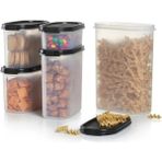 Bestay Tupperware Oval Serisi Kuru Erzak Saklama Seti 5'li