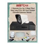 Bestcam 1 Kameralı Eco Set 5 Mega Piksel Sony Lensli Full Hd Gece Görüşlü Güvenlik Kamerası Sistemi