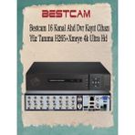 Bestcam 16 Kanal Ahd Dvr Kayıt Cihazı Yüz Tanıma H265+ Xmeye 4K Ultra HD