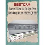 Bestcam 32 Kanal Ahd Dvr Kayıt Cihazı H265+ Xmeye 4K Ultra HD 16 Ses Çift HDD