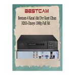 Bestcam 4 Kanal Ahd Dvr Kayıt Cihazı H265+ Xmeye 1080P Full Hd