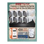 Bestcam 8 Kameralı 4 Mega Piksel Ip Poeli Set Gece Renkli Sesli 4K Ultra Hd 500 Gb Hdd