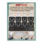 Bestcam 8 Kameralı Eco Set 5 Mega Piksel Sony Lensli Full Hd Gece Görüşlü Güvenlik Kamerası Seti 500 Gb Hdd