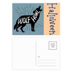 Bestchong Black Wolf Animal Anahat Doğal Cadılar Bayramı Kartpostal Seti Teşekkür Kartı Posta Tarafı 20 parça
