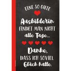 Beste Ausbilderin: Dankeschön Geschenke Ausbilder ein Notizbuch A5 liniert für Frauen die Geschenkidee um Danke für die Ausbildung zu sagen ein schönes Schreibbuch für Notizen als Ausbildungsleiter