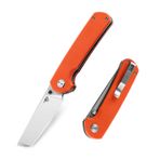 BESTECH KNIVES SLEDGEHAMMER Turuncu G10 Sap: 3'' D2 Çakı BG31A-1