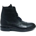 Bestello 028-2666-24K Siyah Bağcıklı Kauçuk Düz Erkek Bot
