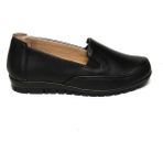 Bestello Bağcıksız Termo Taban Comfort 018-M136-25K Kadın Ayakkabı - Siyah