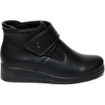 Bestello Cırtlı Poli Taban Comfort Bot 018-L303 Kadın Bot - Siyah