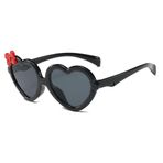 Bestgift Aşk güneş gözlüğü güneş koruyucu UV koruma sevimli çocuklar güneş gözlüğü, siyah, One Size