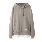 Bestgift B081CR8Q5M Kayısı Erkek Kapüşonlu Sweatshirt
