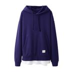 Bestgift B081CR8Q5M Mor Erkek Kapüşonlu Sweatshirt