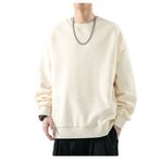 Bestgift Dip Kayısı Kalınlaşmış Yuvarlak Boyun Erkek Sweatshirt