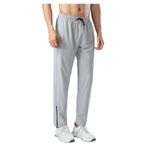 Bestgift Eşofman Altı Erkekler Koşu Erkek Pantolonları Gevşek Günlük Pantolon, açık gri, L