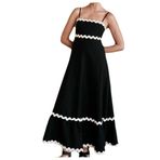Bestgift Halter Siyah Korse Kadın Elbise