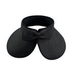 Bestgift Hollow Cap Siyah Katlanabilir Kadın Şapka