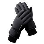 Bestgift HX-102 Siyah Peluş Su Geçirmez Erkek Eldiveni
