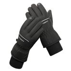 Bestgift HX-103 Siyah Peluş Su Geçirmez Erkek Eldiveni