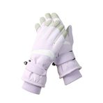 Bestgift HX-113 Mor Peluş Su Geçirmez Erkek Eldiveni