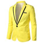 Bestgift Klapa Yellow Erkek Takım Elbise