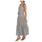 Bestgift Polka Dot Siyah 2 Uzun Askılı Kadın Elbise