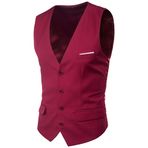Bestgift Reglan Wine Red Kollu Erkek Kazak