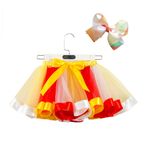 Bestgift RT087 Astarlı Yay Tütü Balık Pullu Kız Çocuk Etek