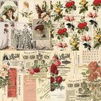 Bestgift Scrapbook Cardstock Kağıt Ped, 24 Yaprak Renkli Romantik Tema Asit ve Lignin İçermeyen Dekoratif El İşi Kağıdı, 15,7 cm x 15,7 cm Kalıp Kesim Arka Planlar Sanat Tasarımcısı Kağıt Pedler, Origami Dekupaj Malzemeleri
