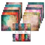 Bestgift Tek Taraflı Koleksiyon Defteri, 15,8 x 15,8 cm Parlak Yaşam ve Renkli Tema Koleksiyon Defteri Kağıt Ped Kesilebilir Katlanabilir Koleksiyon Defteri Kağıtları El İşi Fotoğraf Çerçevesi Dekor Albümü Kendin Yap Origami için