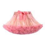 Bestgift Tutu Etek Prenses Etek örgü Yarım Vücut Etek Kabarık Etek, Pembe, M