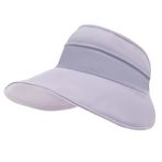 Bestgift Visor Mor 4 UV Vinil Kadın Şapka