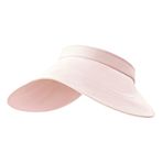 Bestgift Visor Pembe 2 UV Vinil Kadın Şapka